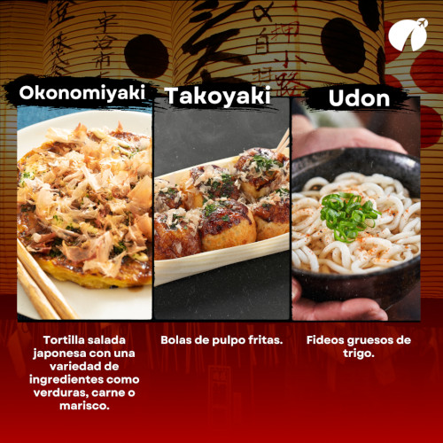 Okonomiyaki - Takoyaki - Udon